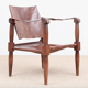 Fauteuils Safari en hêtre 1940s