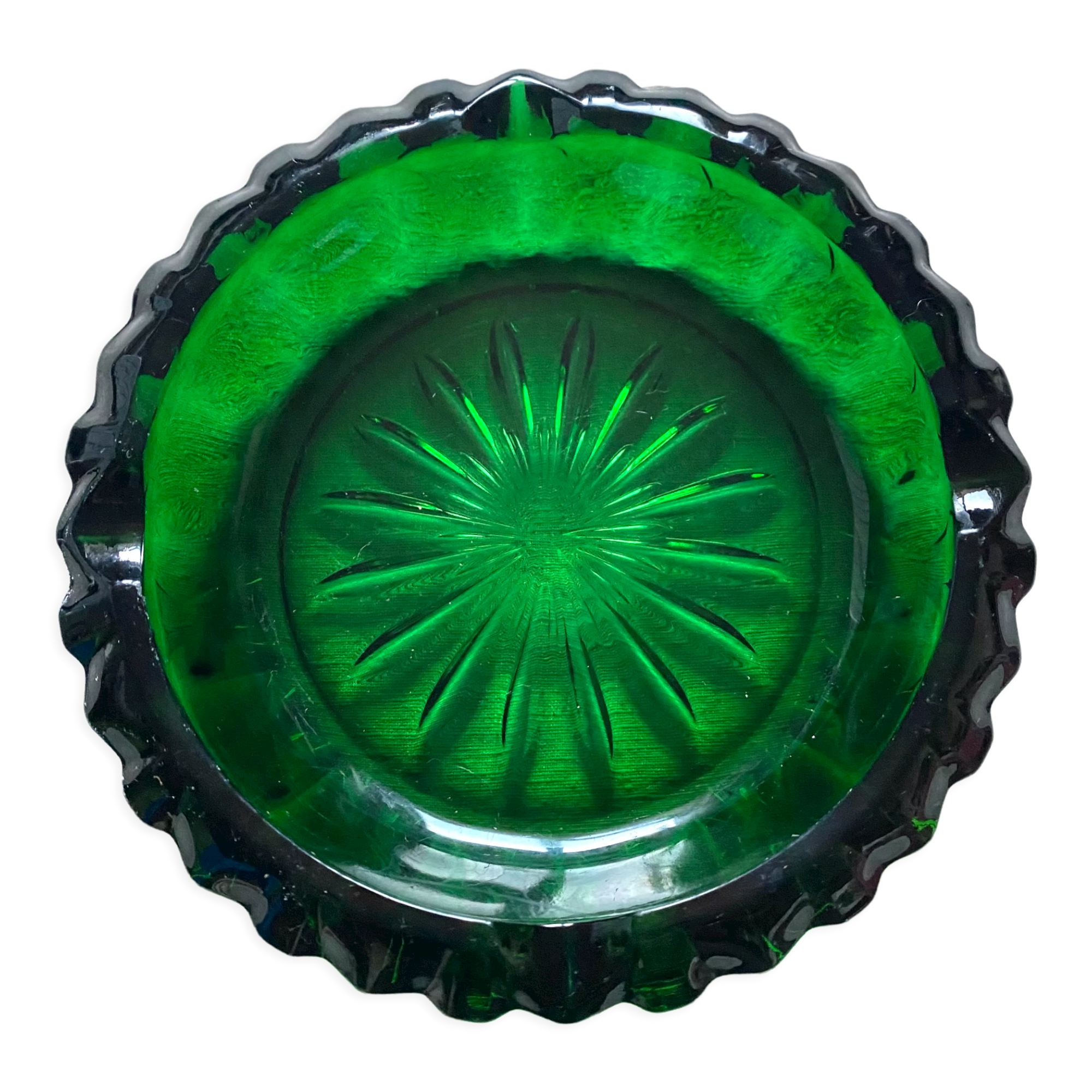 Vintage glass ashtray