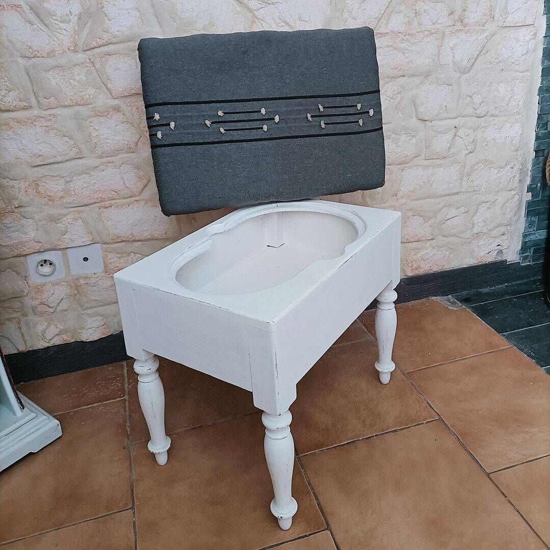 Modern storage stool - unique piece