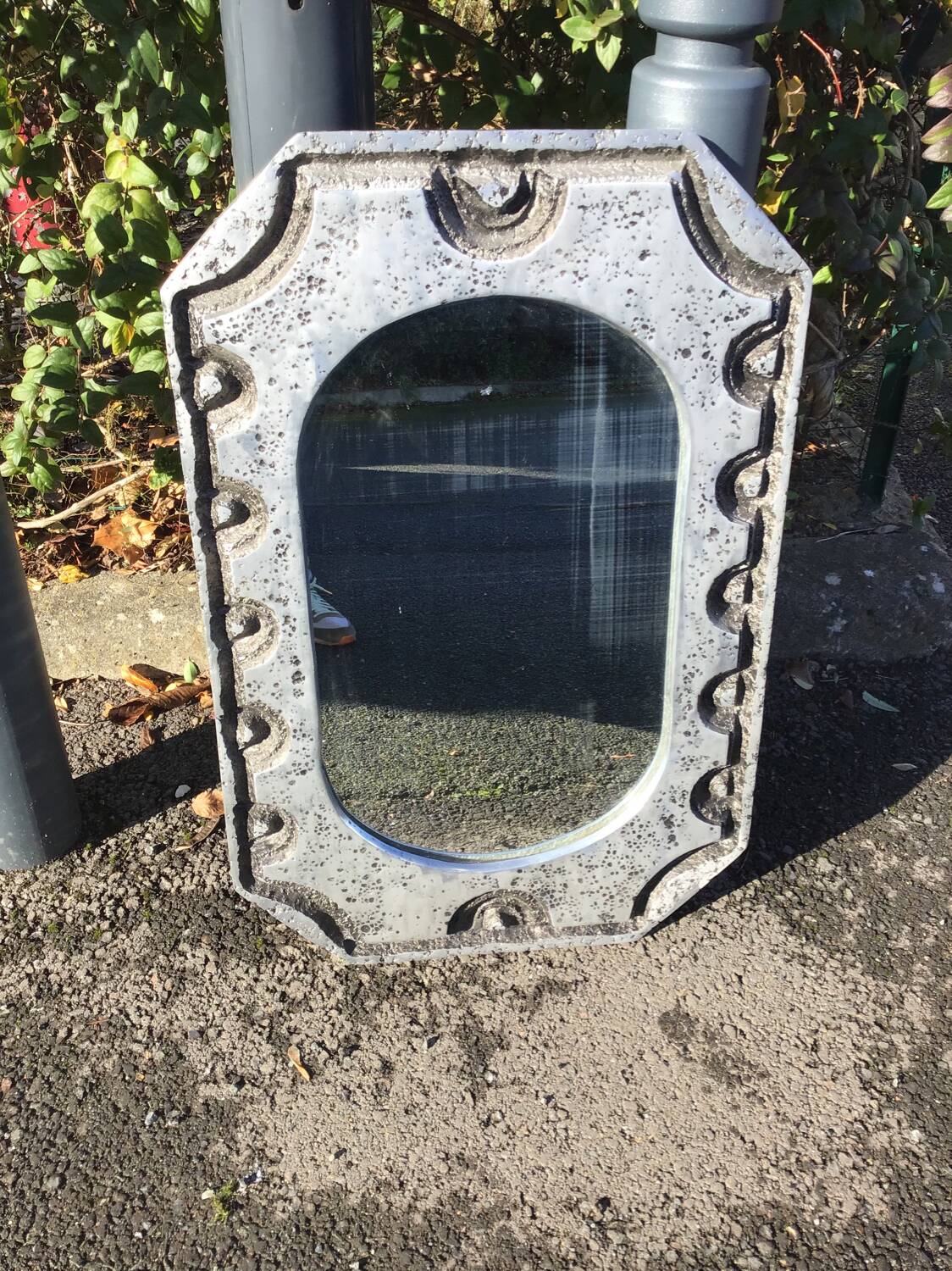 Miroir vintage en métal, 1970