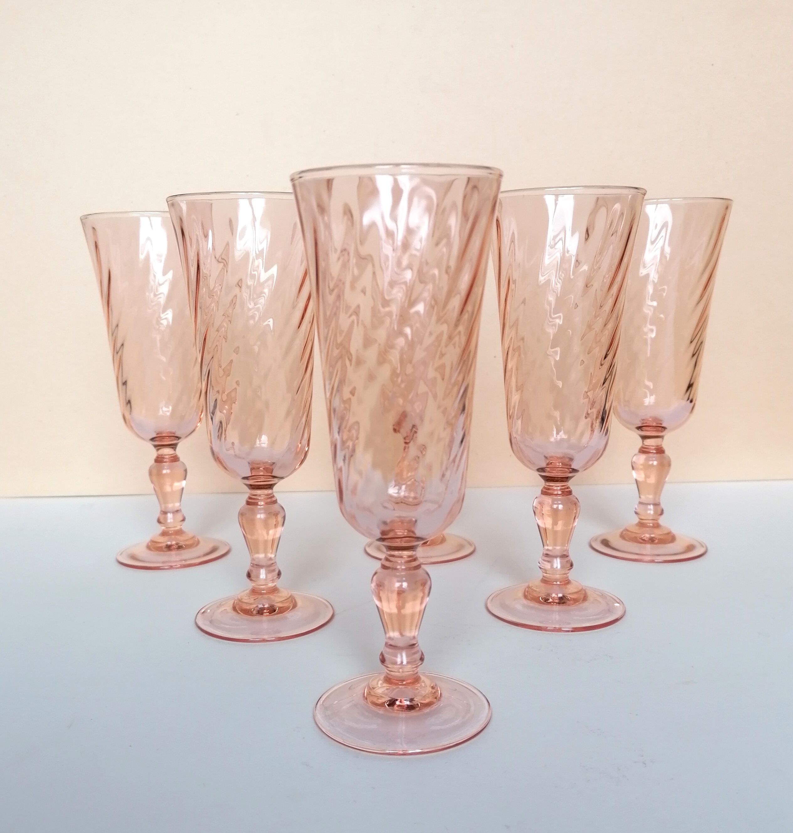 18 rosaline pink foot glasses