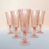 18 rosaline pink foot glasses