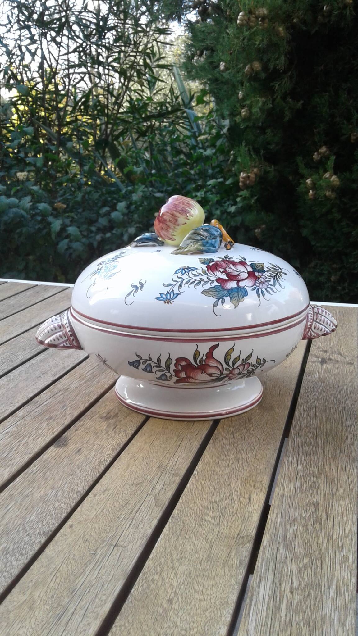 Earthenware soup tureen