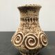 Ancien vase Jaspa céramique beige marron vintage