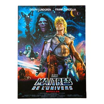 Affiche cinéma originale "Les Maitres de l'Univers" Dolph Lundgren 40x60cm 1987