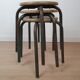 Lot three workshop stools 50s