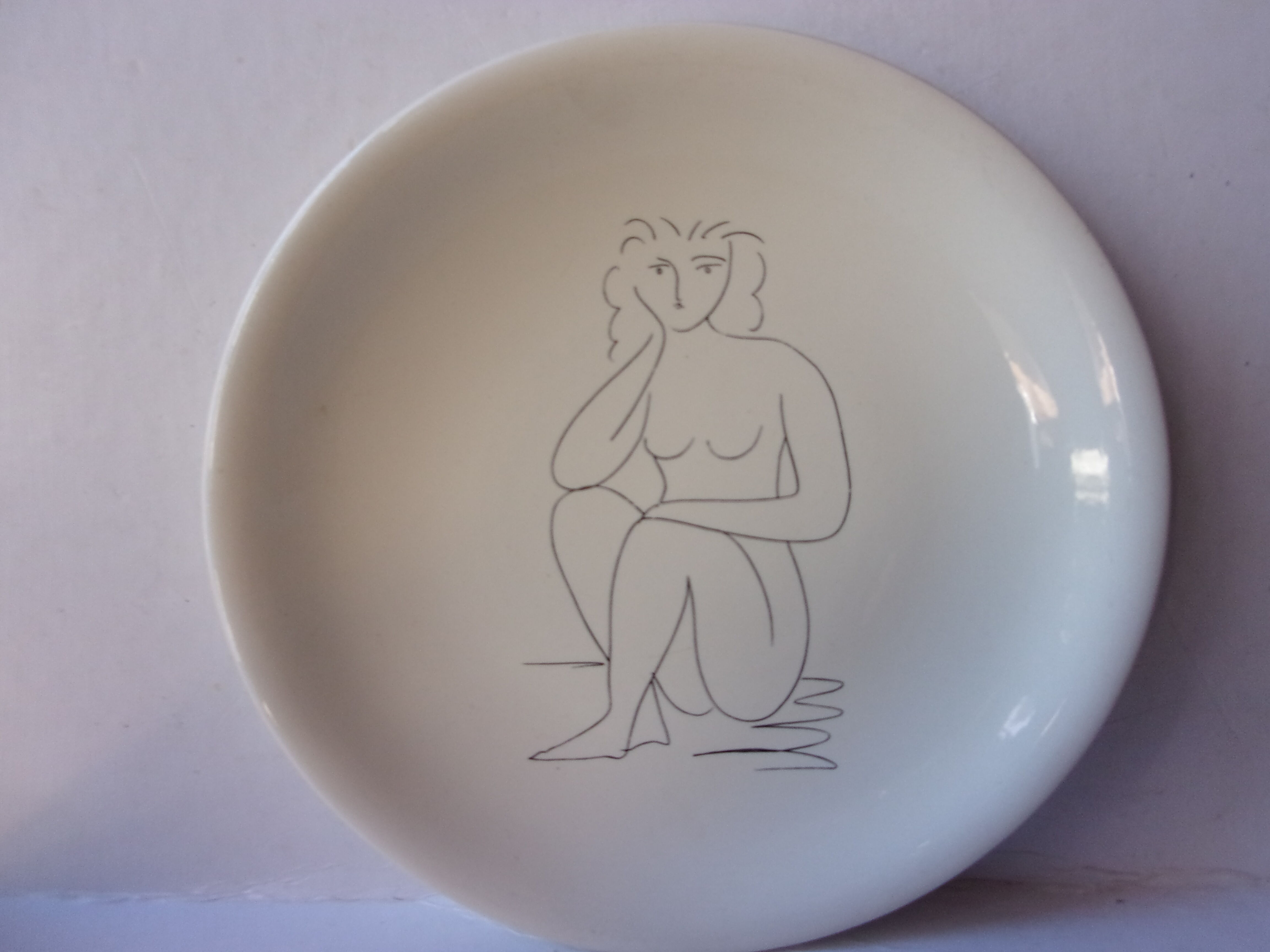 Lot de 6 assiettes Picasso Salins Digoin Sarreguemines