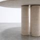 Round dining table in travertine – Ø 140 cm