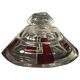 ART DECO modernist red Bohemian glass box, circa 1930