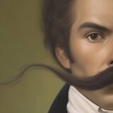 Old portrait - “Les moustachu-es” series