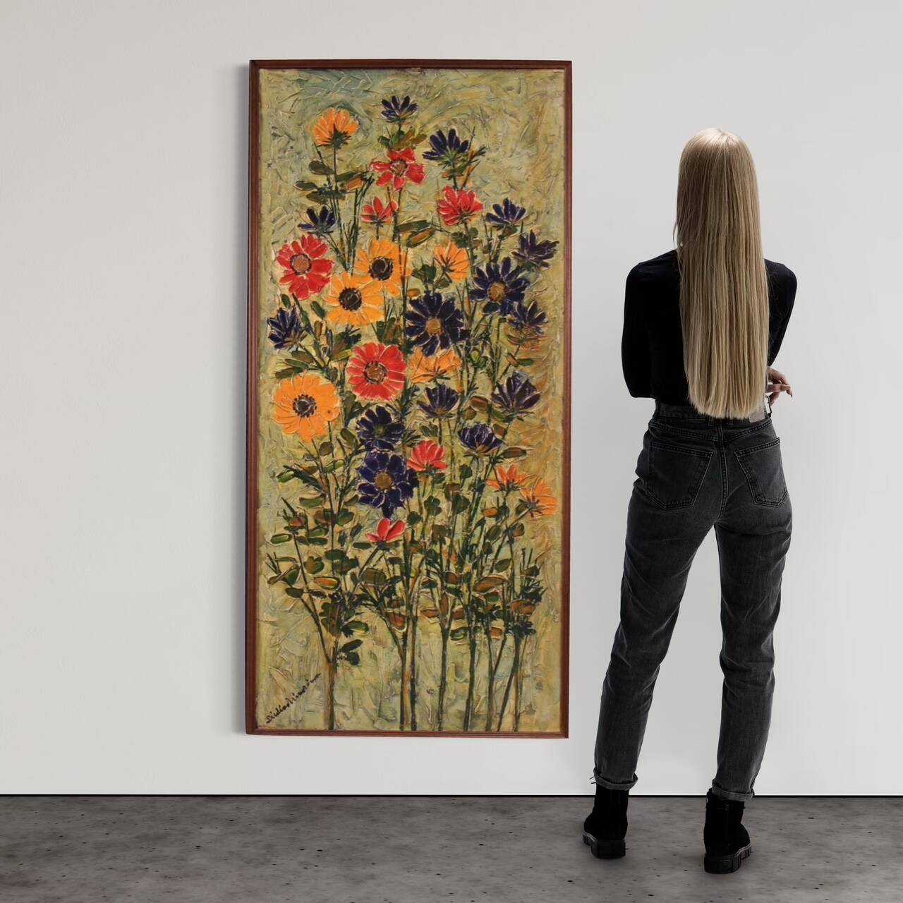 Grande nature morte signée du XXe siècle