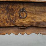 Table basse/d'appoint espagnole antique en bois fruitier
