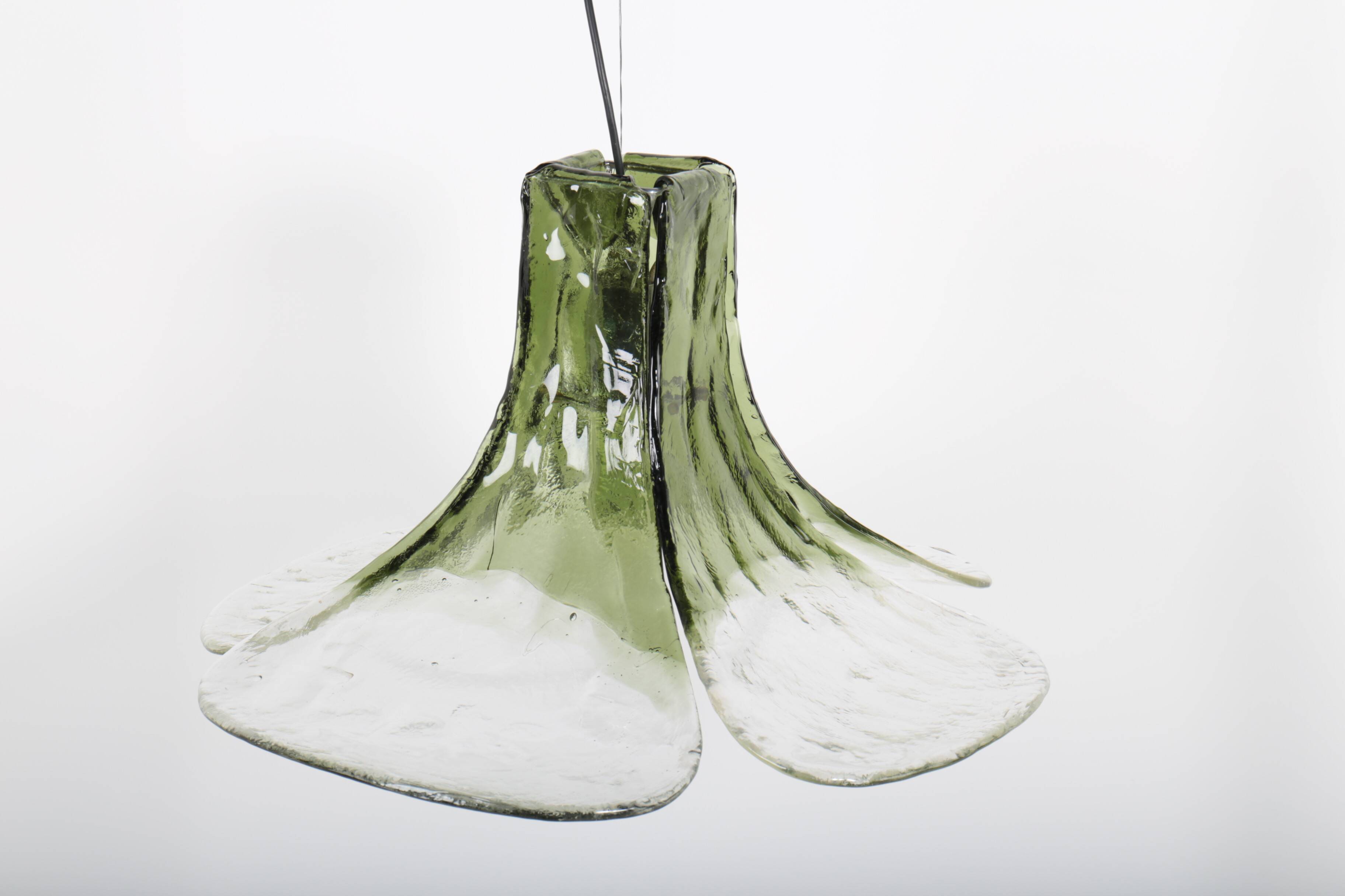 LS 185 pendant light by Carlo Nason for Mazzega, Italy, 1970s