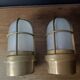 Pair of antique boat wall lights