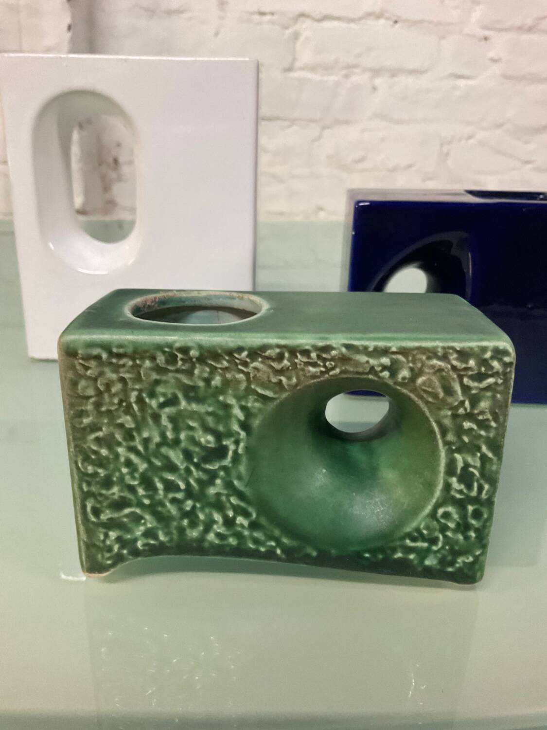 Trio of vintage ceramic vases