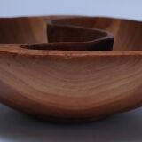 Yin Yang carved wooden pocket emptier from the 80s