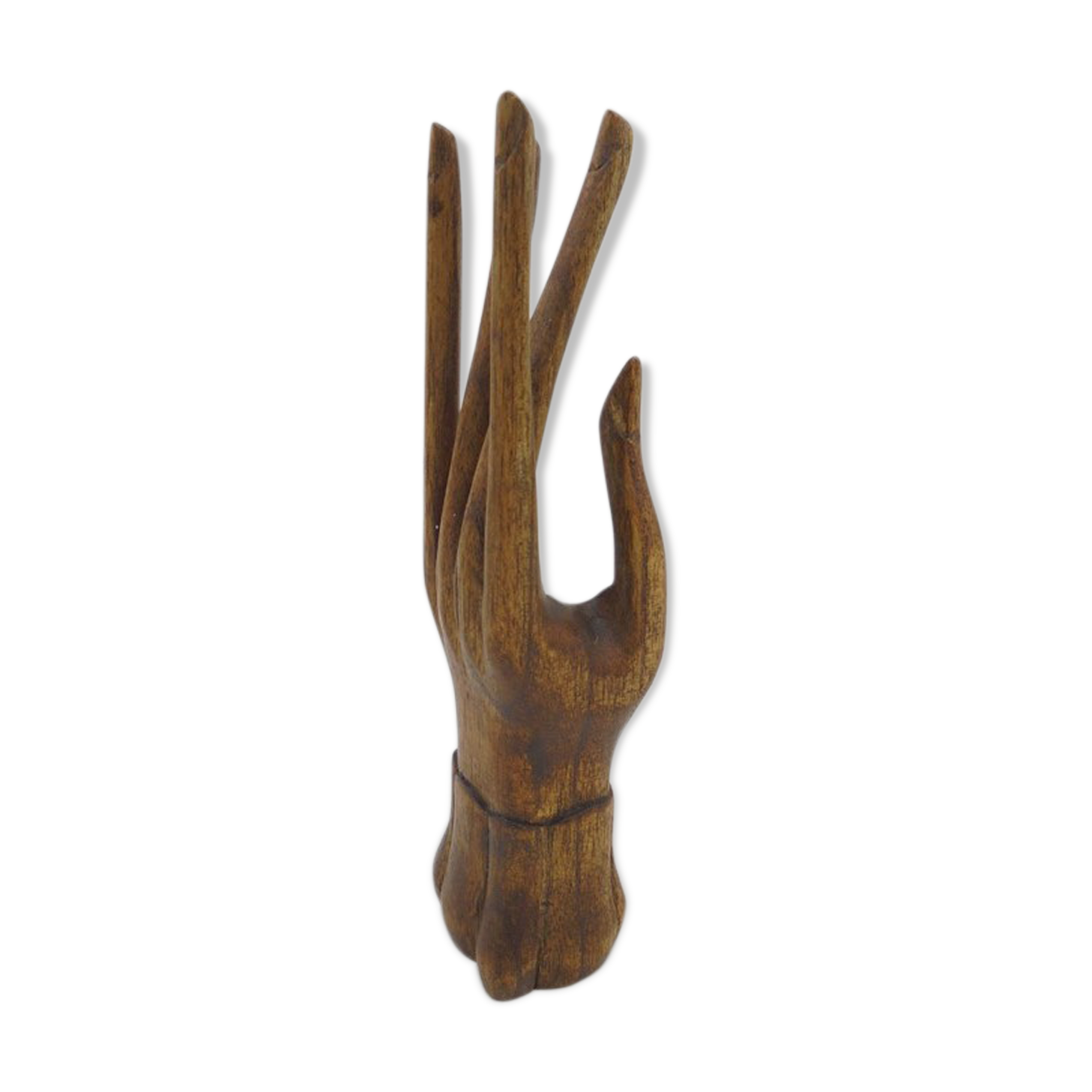 Baguier main en bois