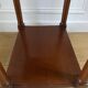 Nightstand, vintage side table with a drawer and a low shelf in solid wood