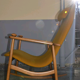 Danish Chair rocking 50s/60s yellow orange