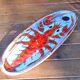 Vallauris earthenware plate signed by Kurt and Monique Brunner - lobster