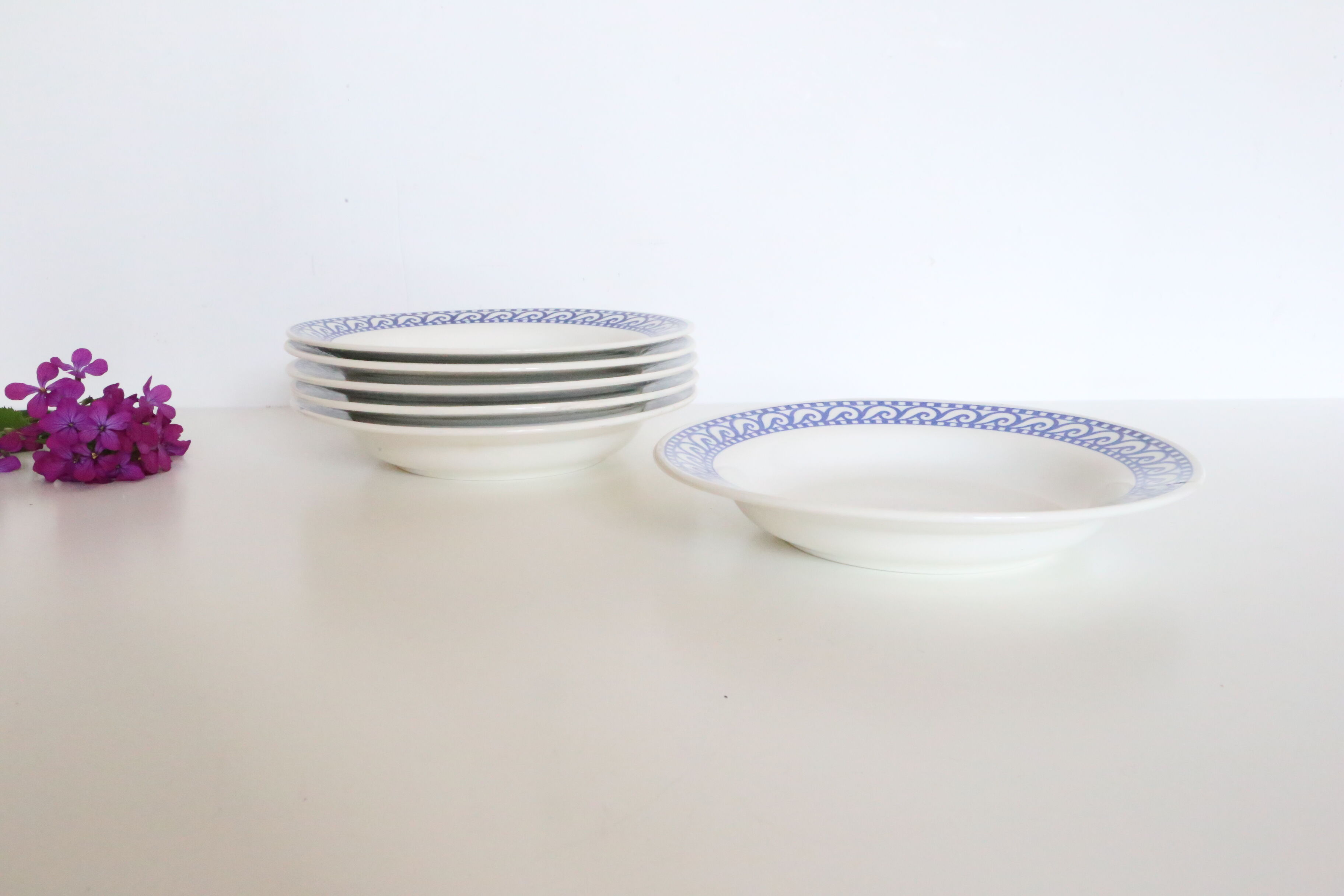 Set of 6 signed plates