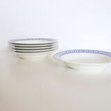 Set of 6 signed plates