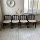 4 Scandinavian mahogany chairs
