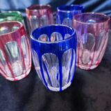 Saint-Louis overlay crystal port liqueur service