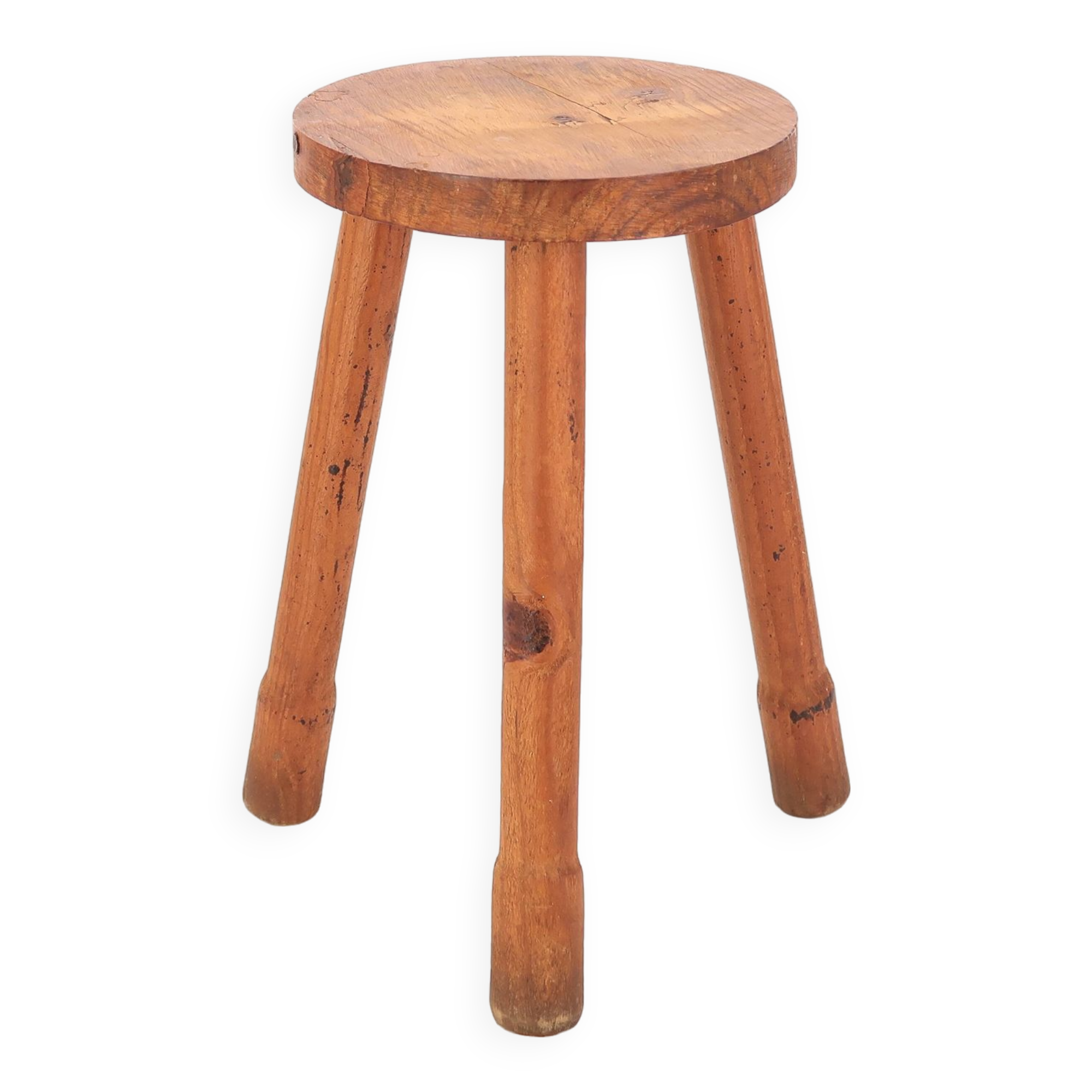 Wooden tripod stool, 1950s mountain furniture