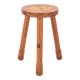 Wooden tripod stool, 1950s mountain furniture