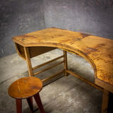 Industrial mailroom desk - patina - France 1950s