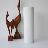 Mid-century modern Op-Art Studio Line bisque porcelain vase by Werner Schreib for Rosenthal, 1960s