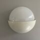 Round wall lights, small and large, in white metal by Bega, 1970s, Germany.