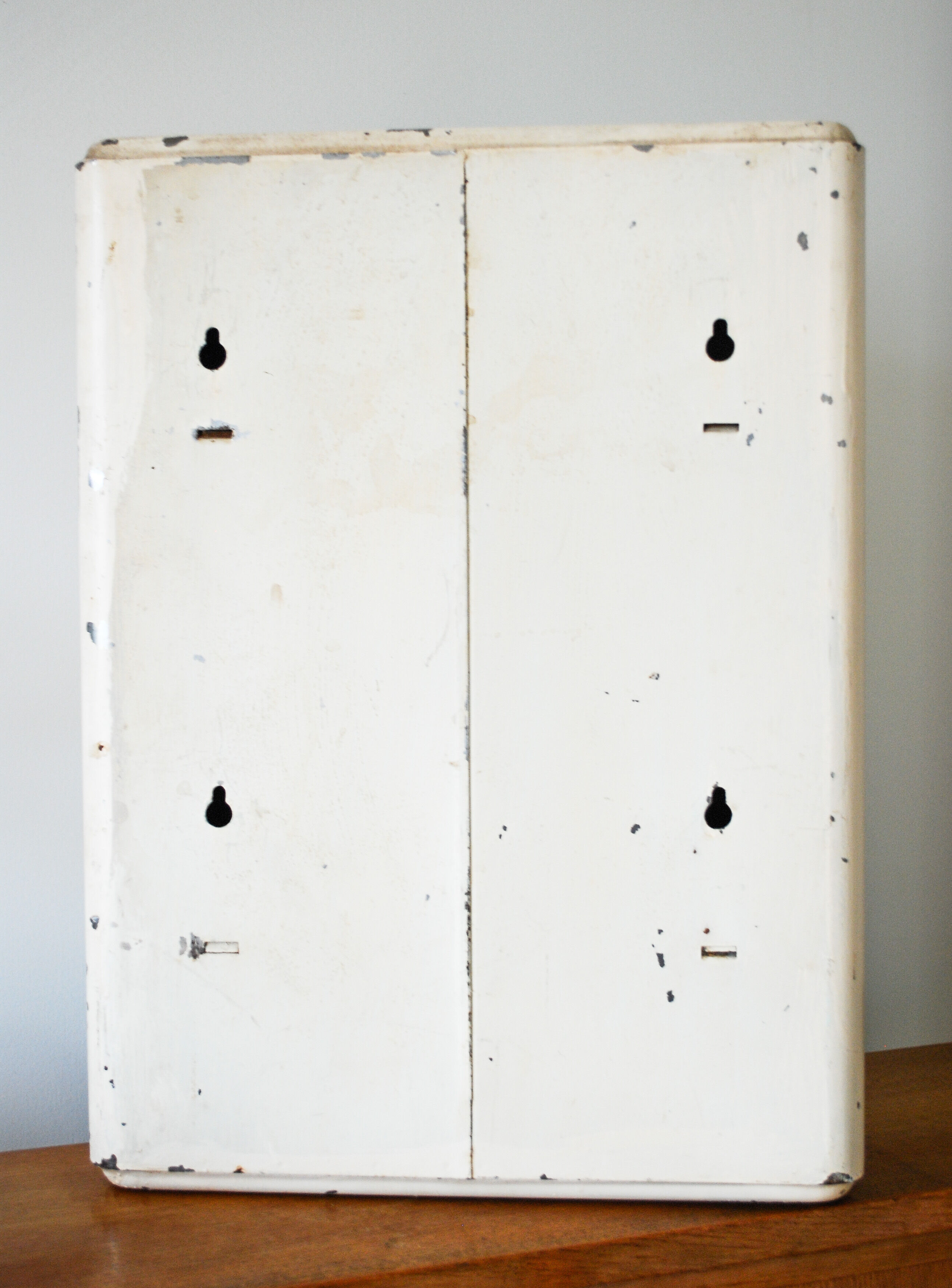 Cabinet to pharmacy or metal toilet