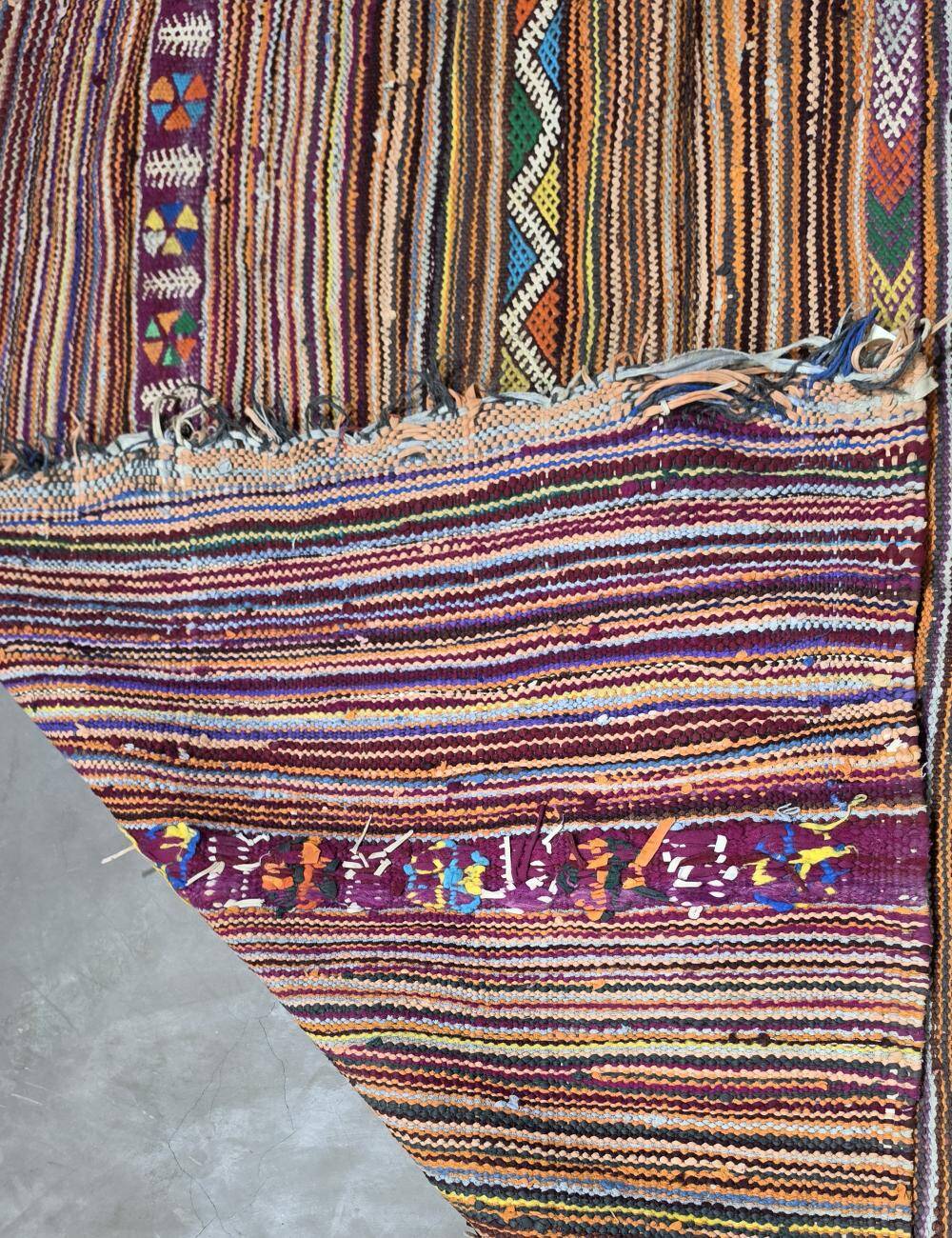 Tapis Kilim Boucherouite - 315 x 160 cm