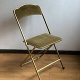 Velvet folding chair