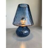 Murano style blue glass with “Ballotton” lamp