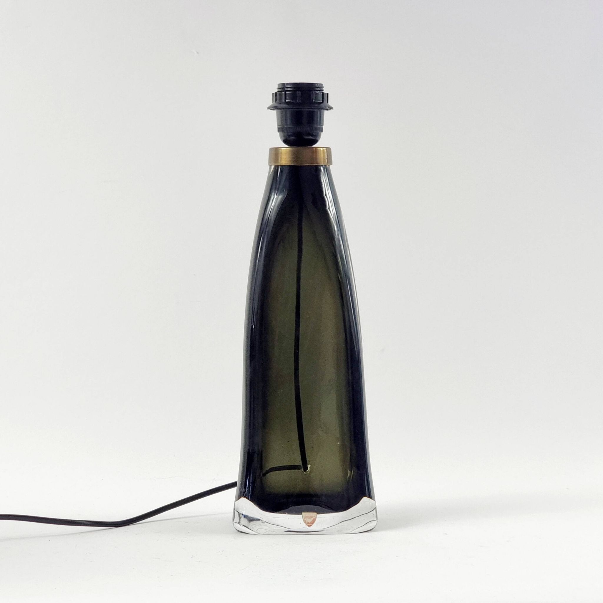 Mid Century Scandinavian Glass Table Lamp by C.Fagerlund for Orrefors, 60s