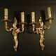 Pair of bronze sconces