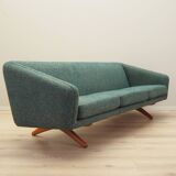 Green melange sofa, Danish design, 1960s, manufacturer: A. Mikael Laursen, designer: Illum Wikkelsø