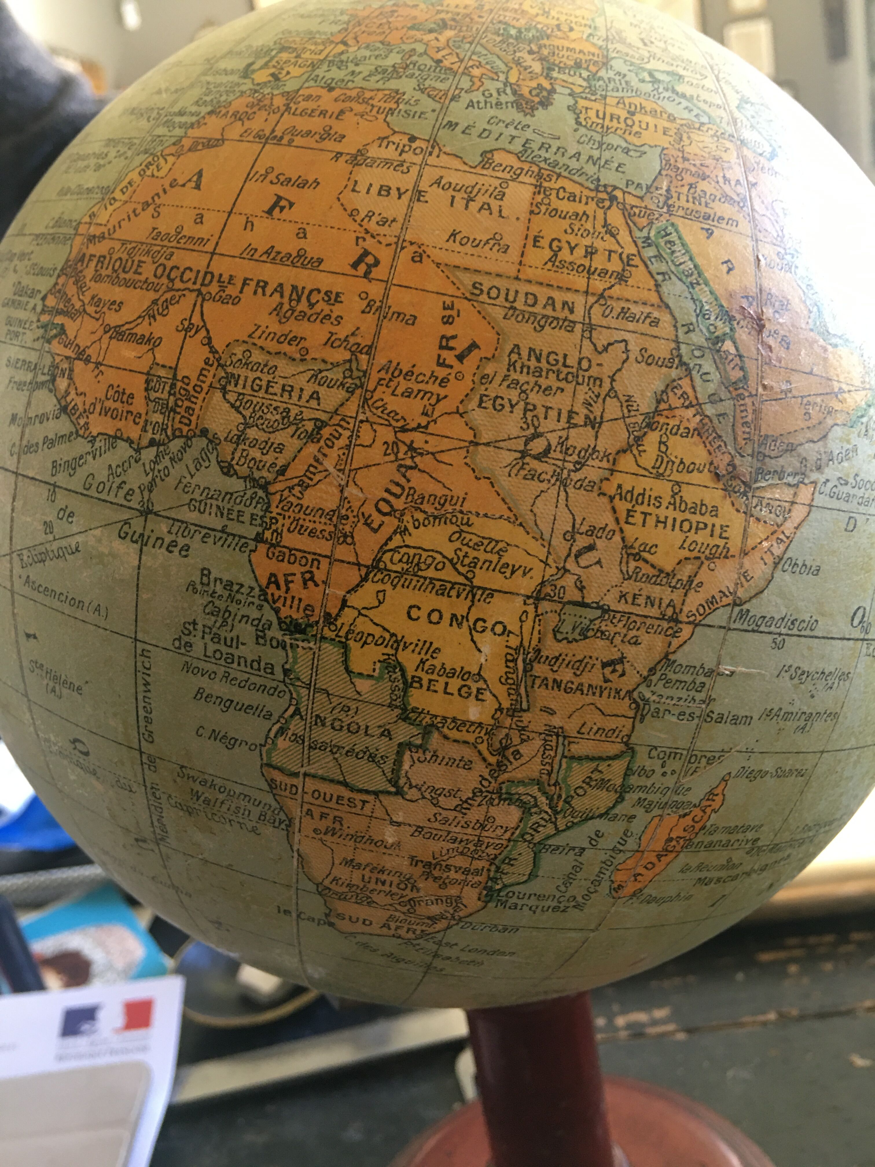 Ancient Globe Globe world map