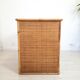 Pair of wicker and bamboo desks, Dal Vera, vintage