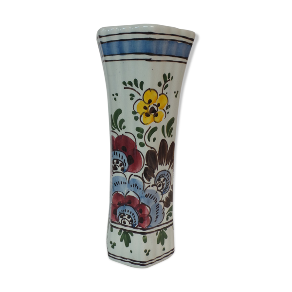 Vase Delft Holland a décor floral — Beyit