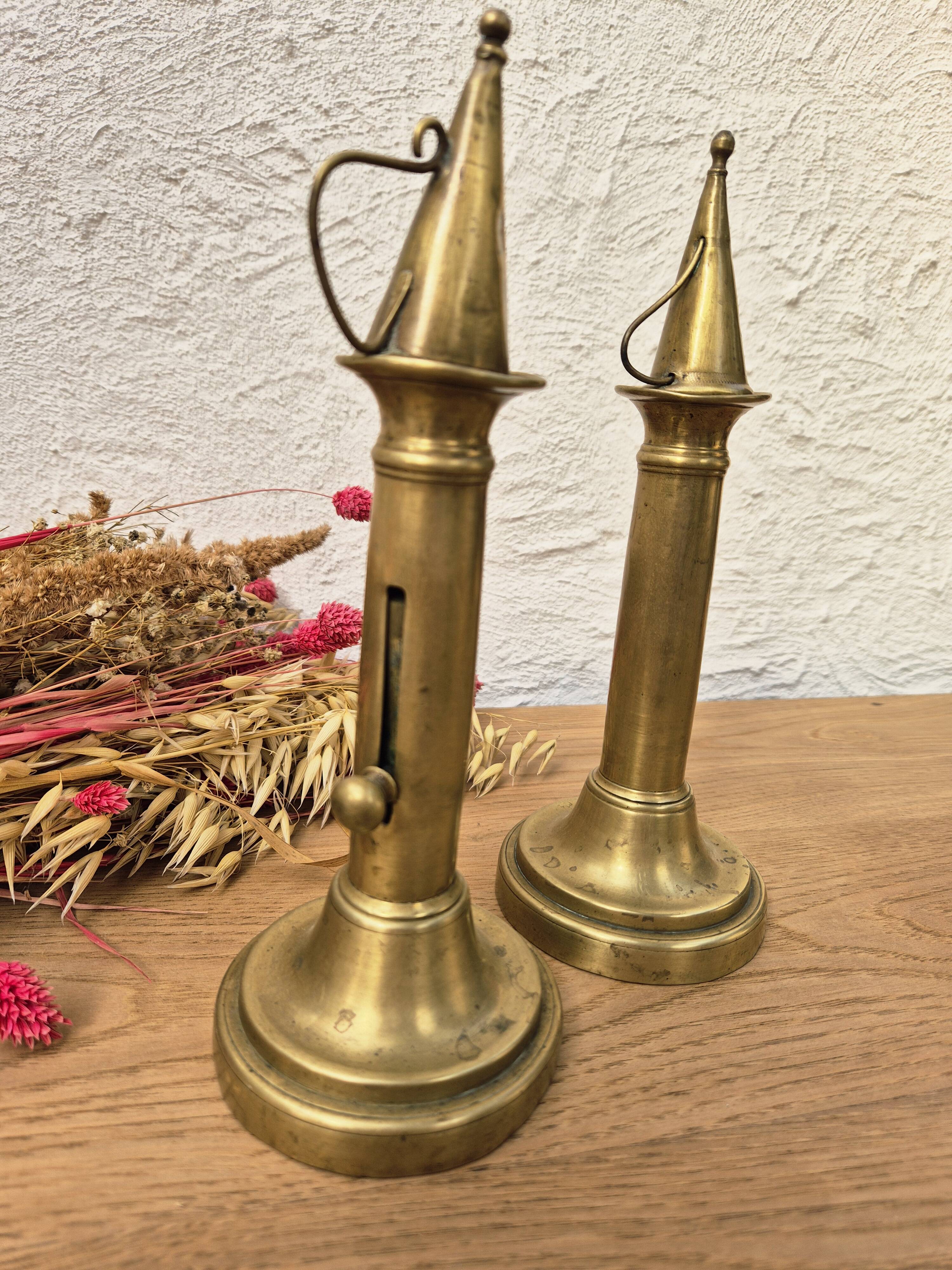 Bougeoirs vintage laiton