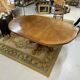 Extendable round table and 4 chairs