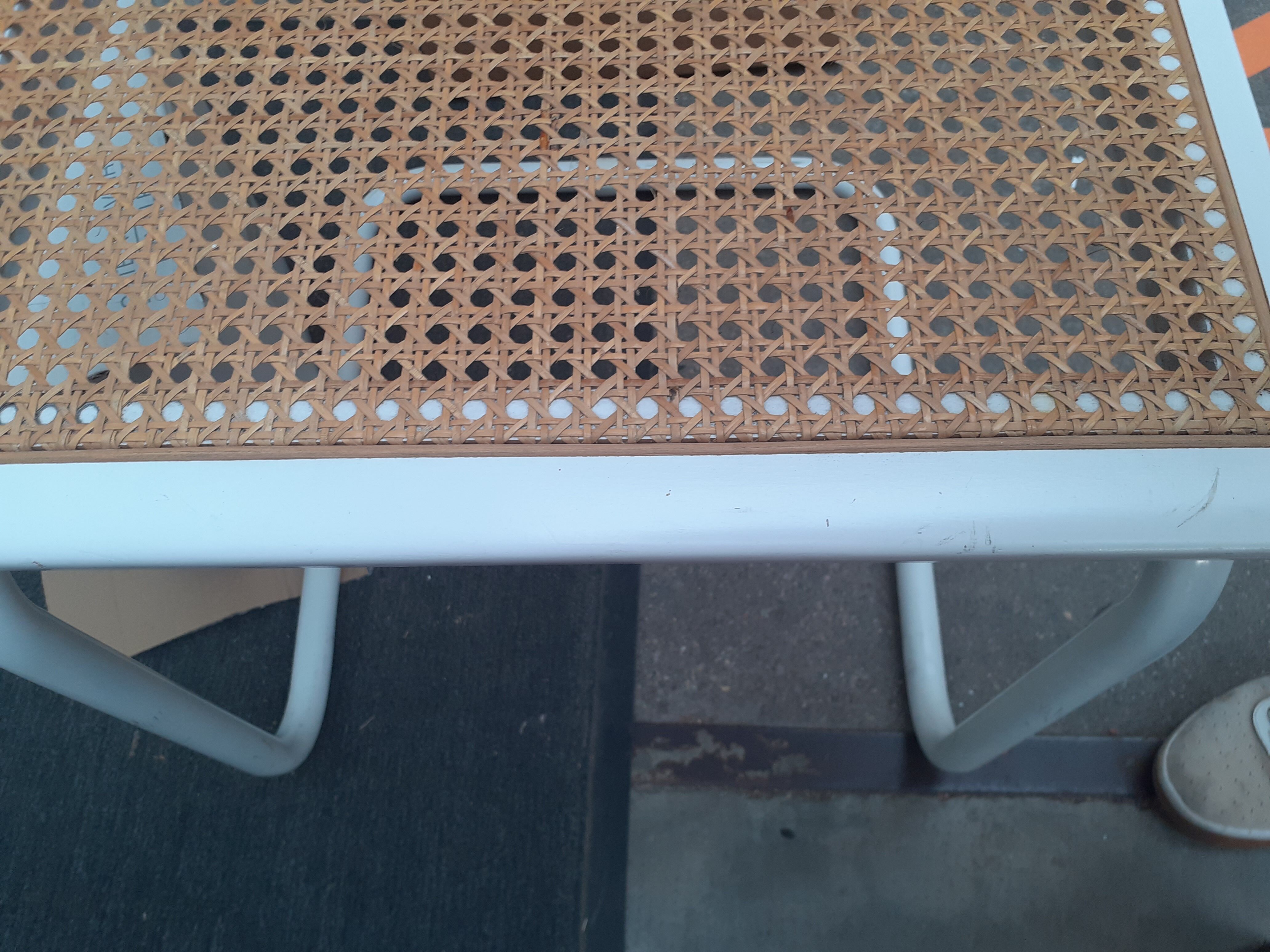 Marcel Breuer Chair cesca white Italian edition 70s