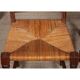 Ensemble de 8 chaises paillées en bois massif, 1940