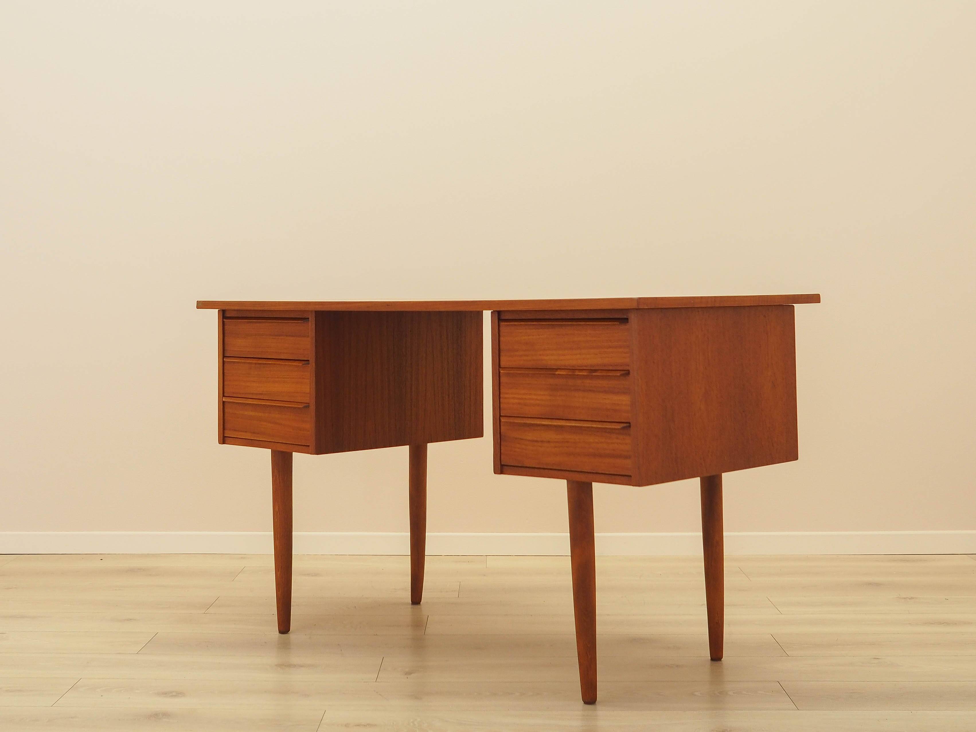 Teak desk, Danish design, 1970s, made in Denmark