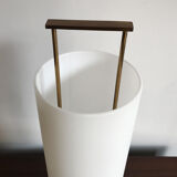 Stilnovo Italian brass glass table lamp 1950s