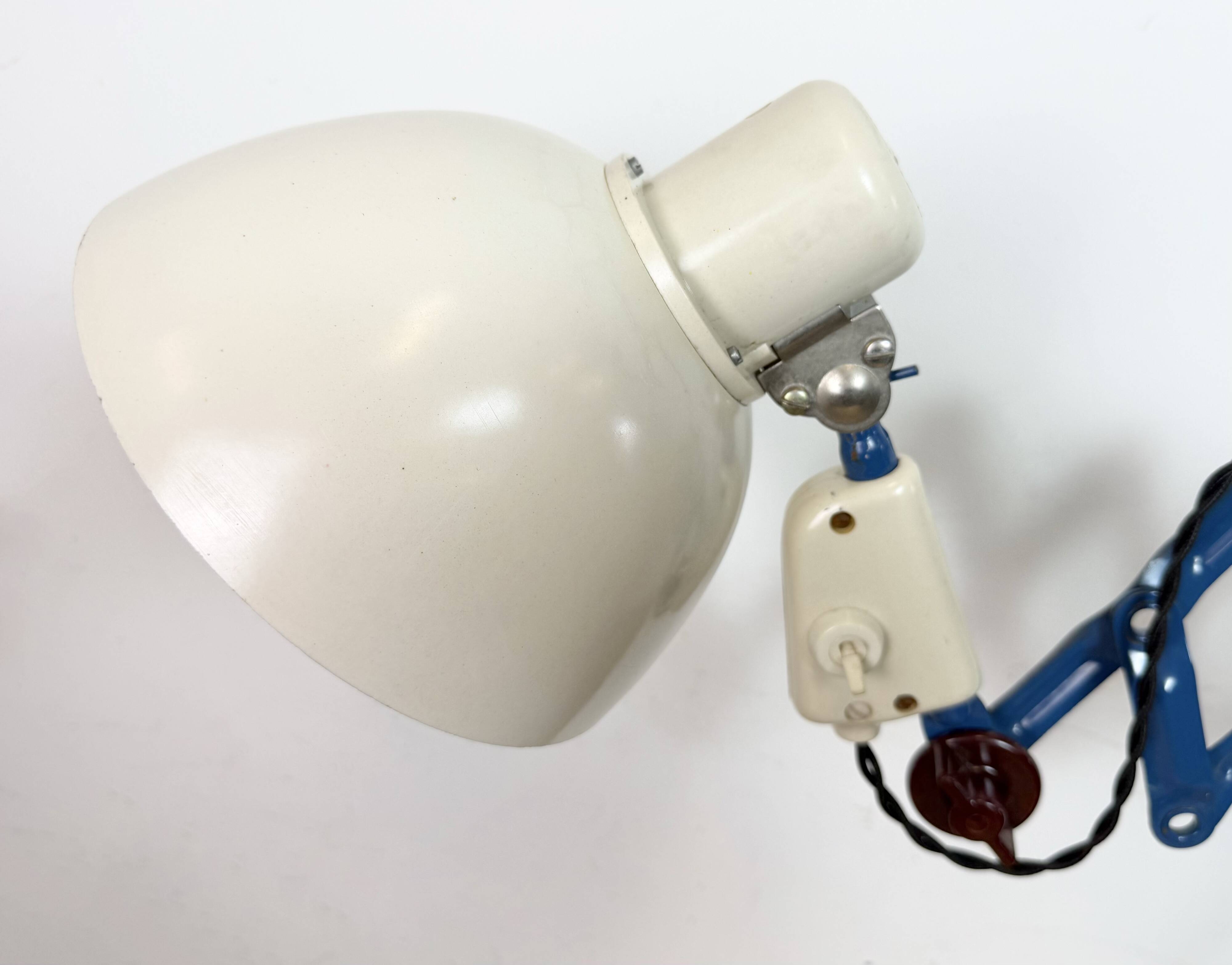 Industrial East German Scissor Lamp from VEB Zweckleuchtenbau Dresden, 1950